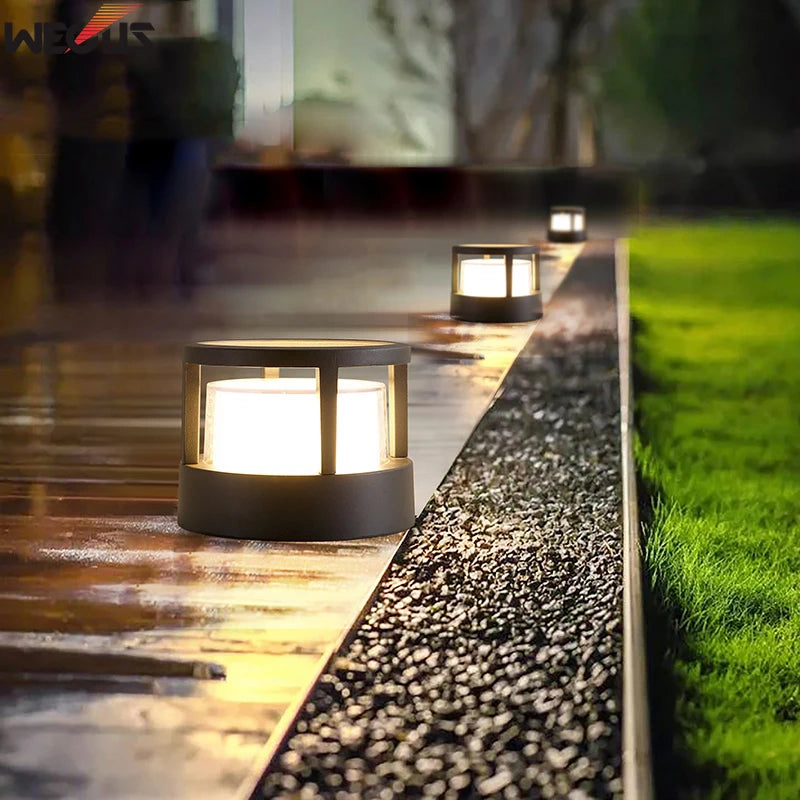 pack poteaux lumineux led extérieurs étanches haute luminosité - vue 3 sur 7