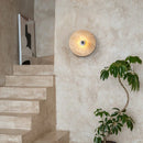 applique murale rétro en pierre naturelle design scandinave à led
