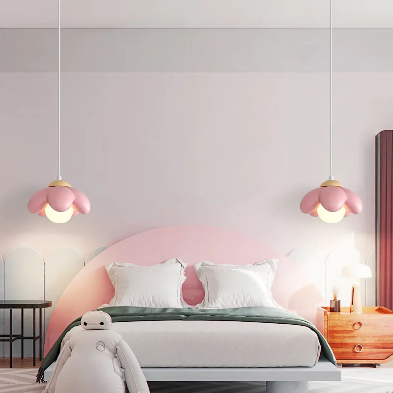 suspension moderne en forme de fleur pour chambre enfant - vue 6 sur 10