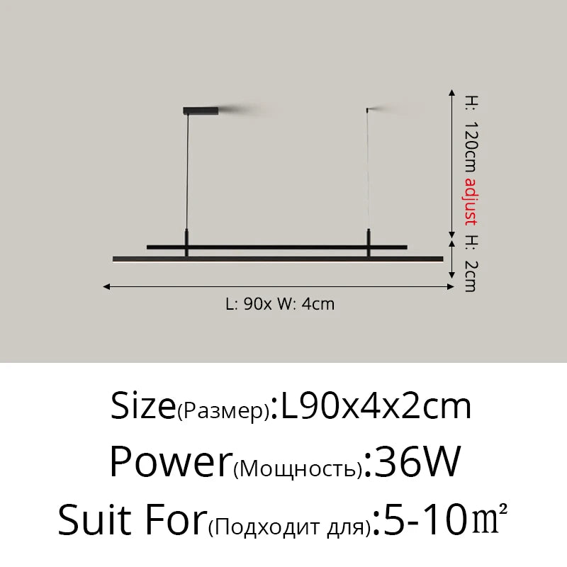 lustre à led nordique design pour éclairage intérieur moderne - vue 19 sur 18