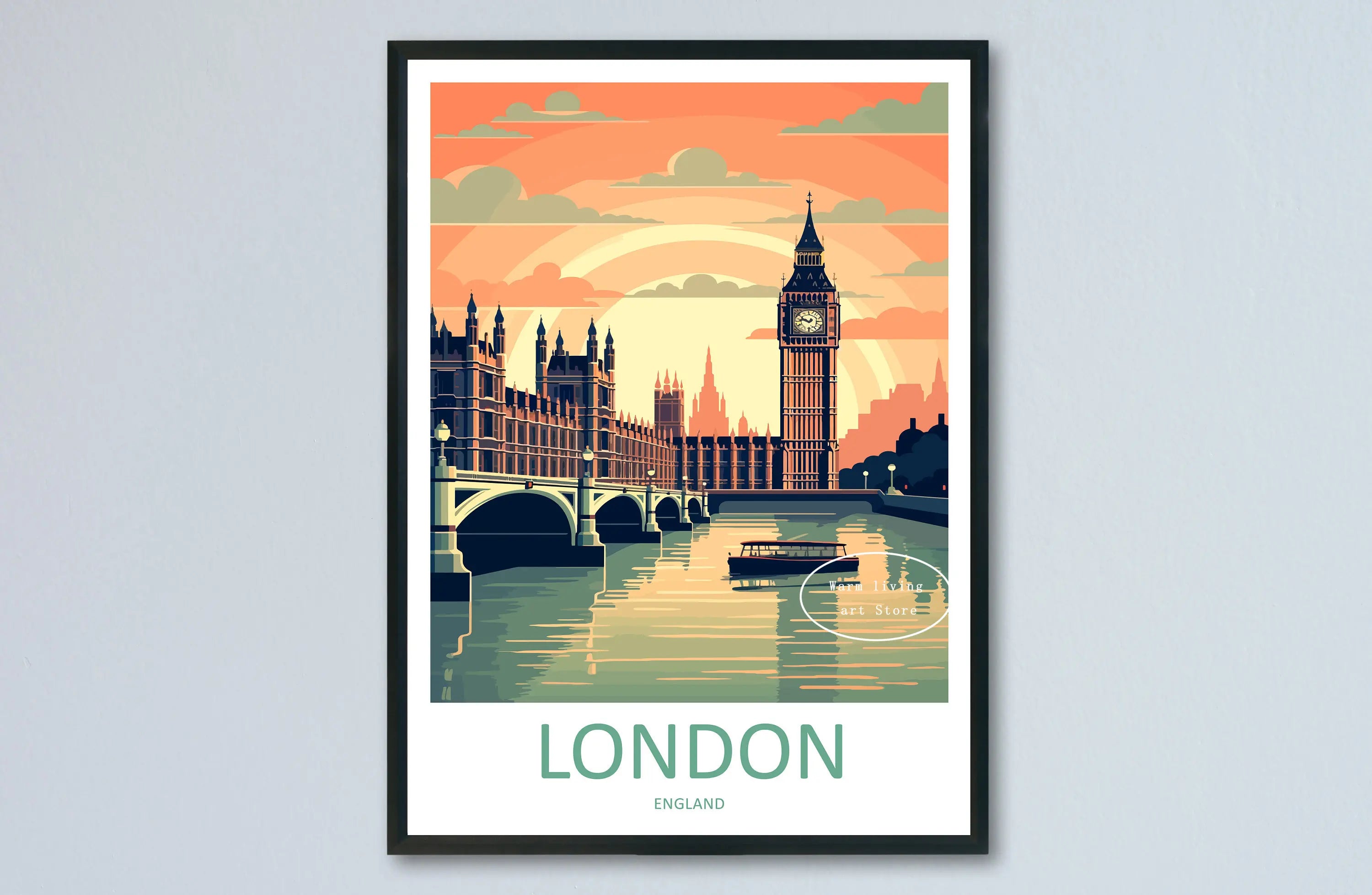 affiche de voyage toile new york rome tokyo venise décor urbain