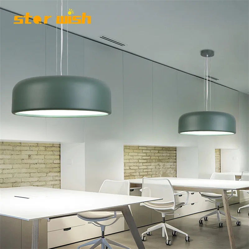 lustre nordique danemark moderne simple macaron double usage - vue 3 sur 21
