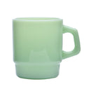 Mug en verre style coréen effet jade 230ml