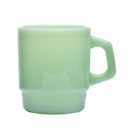 Mug en verre style coréen effet jade 230ml