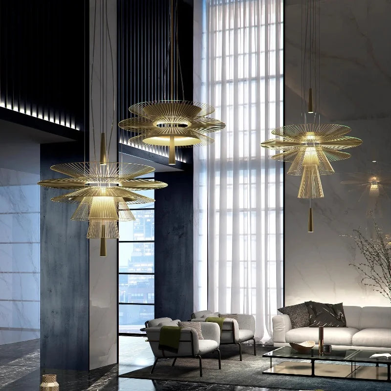 lustre design moderne led minimaliste pour bar alimentaire - vue 6 sur 15