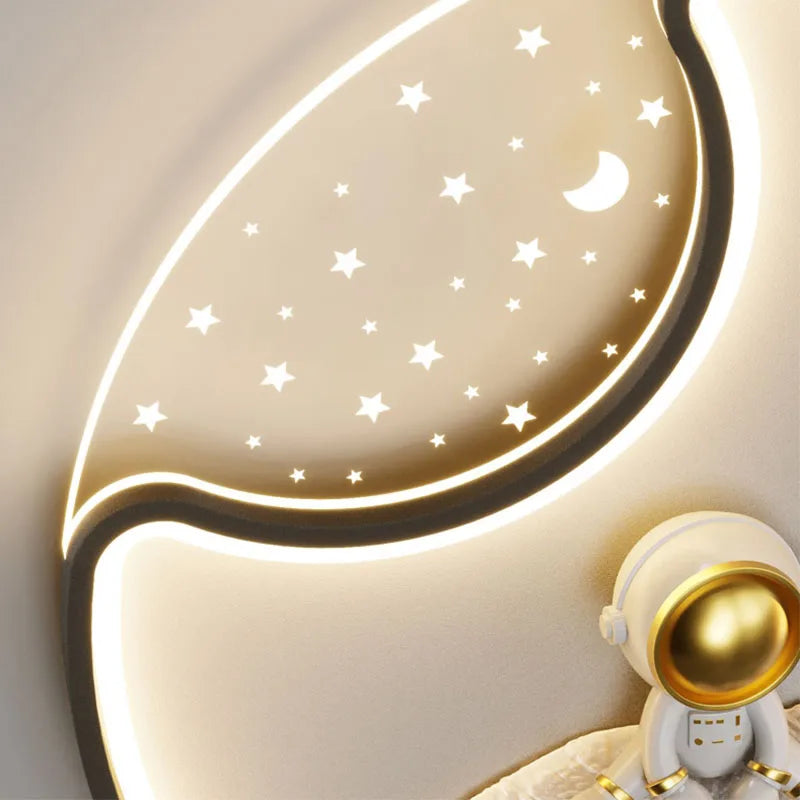 plafonnier led astronaute moderne pour chambre d'enfants - vue 7 sur 10