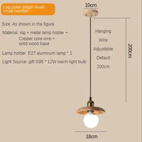 Suspension nordiques en bois massif