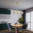 lustre moderne en verre créatif pour décoration intérieure