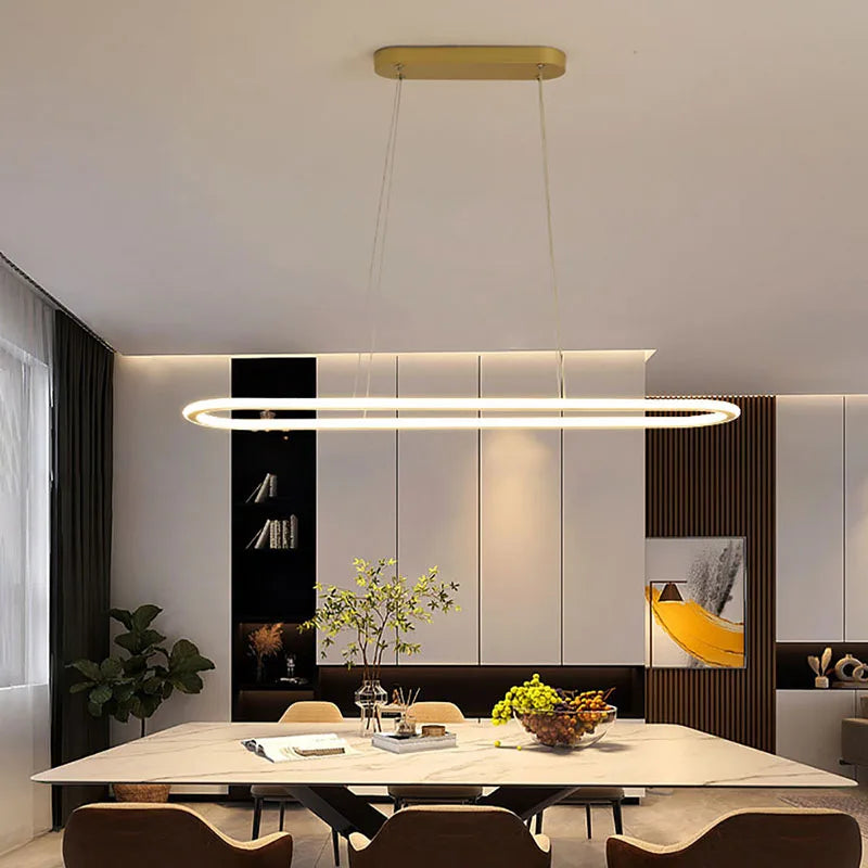 suspension moderne à LED pour décoration intérieure élégante - vue 4 sur 22