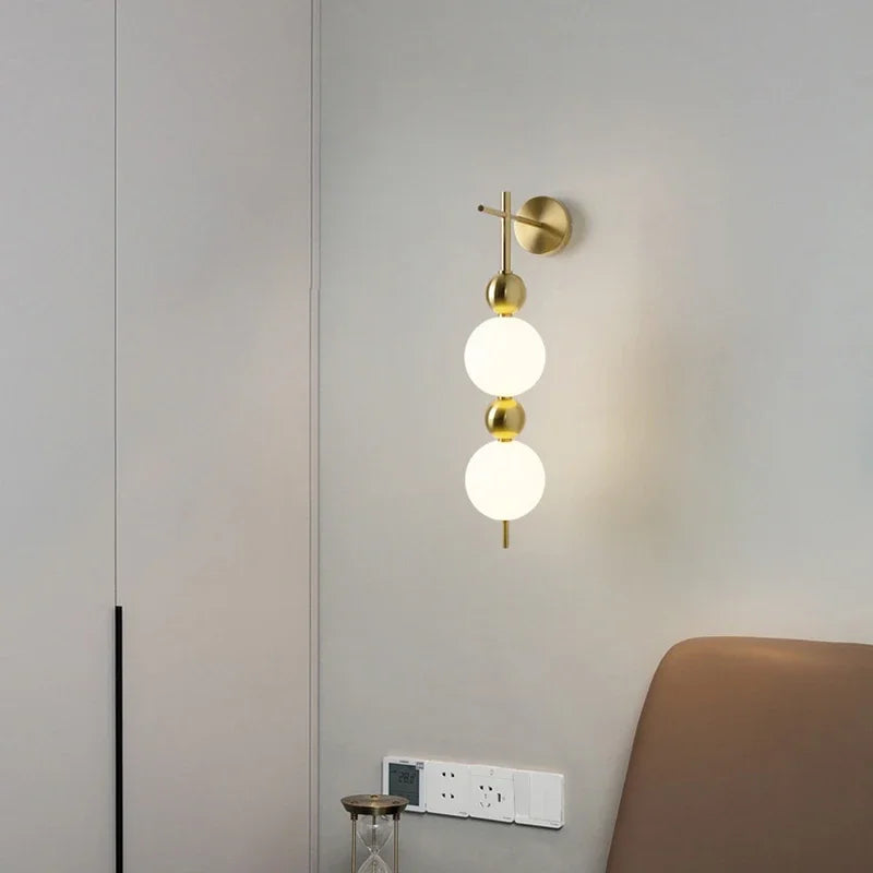 applique murale led créative en forme de boule décorative pour la maison - vue 7 sur 10