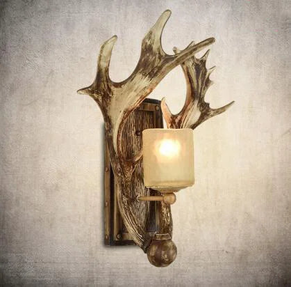 applique murale vintage en bois de cerf design artistique pour divers espaces - vue 8 sur 8