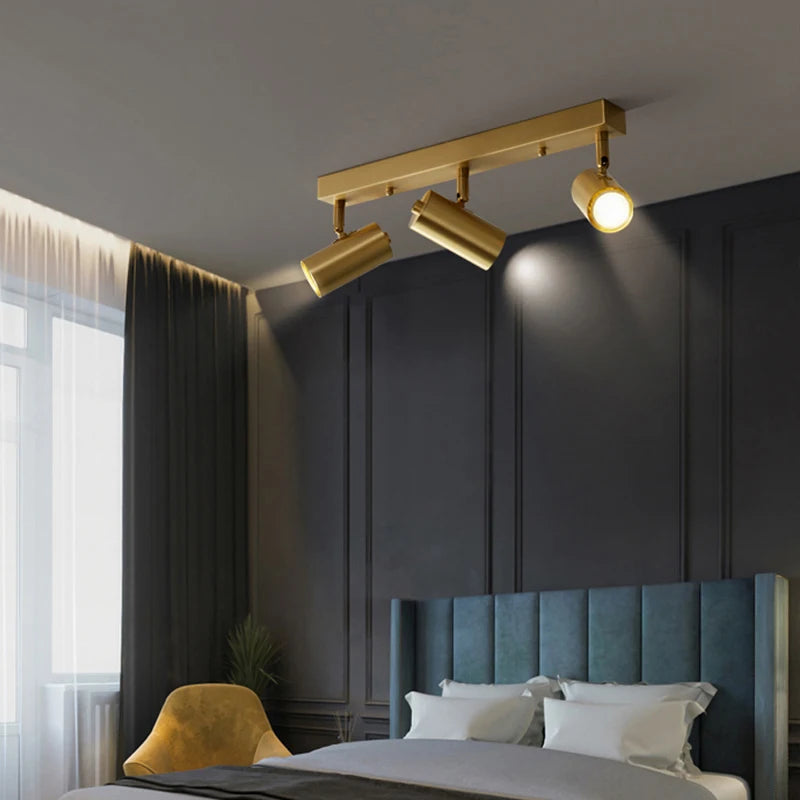plafonnier led moderne avec projecteurs luminaire09 - vue 2 sur 9