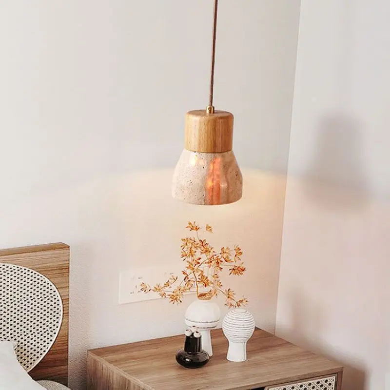 suspension en travertin style nordique rétro décoratif intérieur - vue 4 sur 18