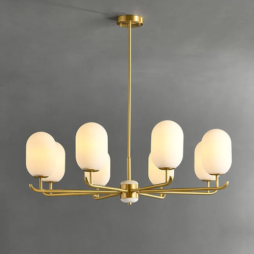 lustre style chinois luxueux en cuivre et jade