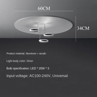 lustre italien moderne minimaliste créatif réflexion diffuse haricot lumière
