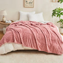 plaid sherpa jacquard doux motif plaid salon chambre