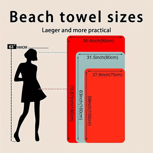Serviette de plage vintage florale microfibre sechage rapide