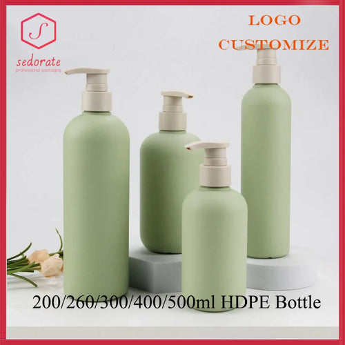 lot de flacons en plastique avec couvercle à pompe pour cosmétiques