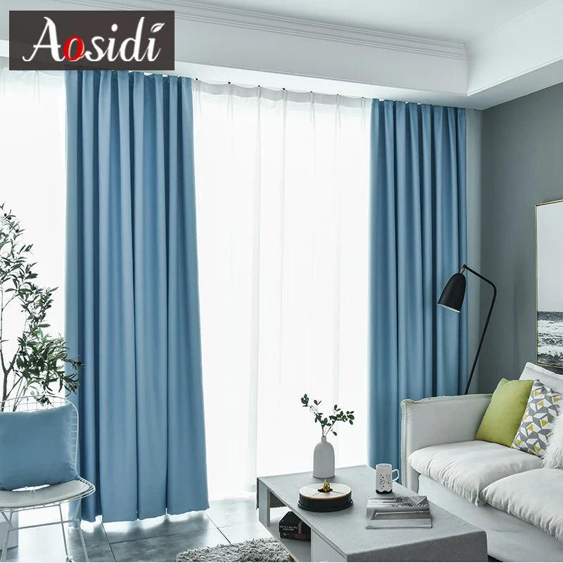 Rideau occultant moderne pour chambre et salon