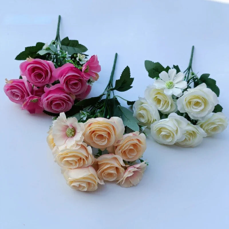 bouquets de roses artificielles pour mariage décoration romantique - vue 4 sur 10