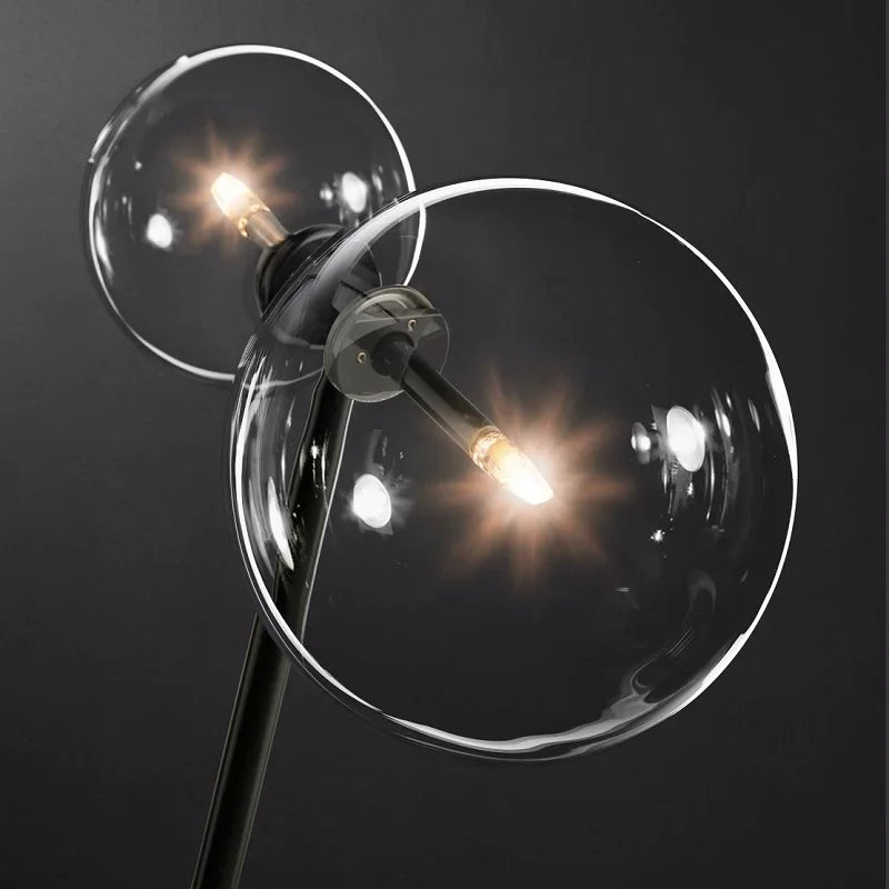 lampe de bureau en verre design rétro nordique moderne - vue 4 sur 6
