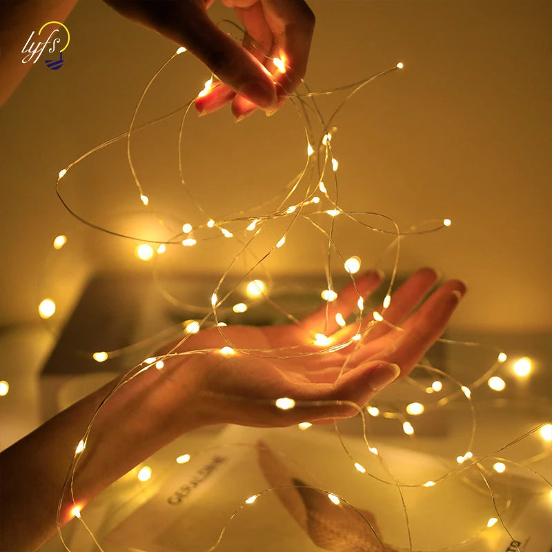 lot de 10 guirlandes lumineuses à piles pour toutes occasions - vue 2 sur 7