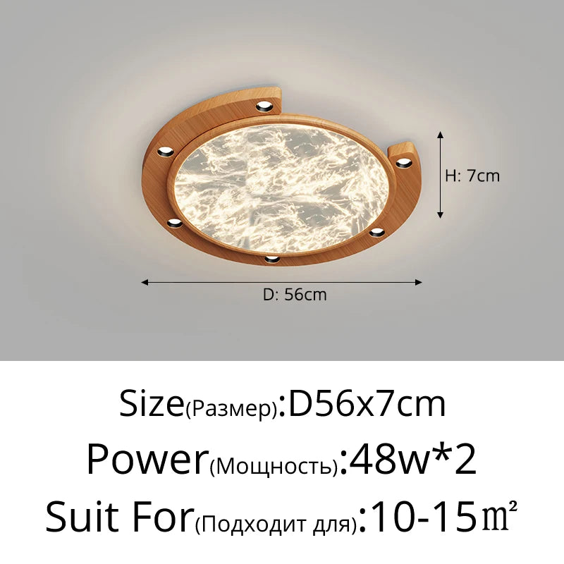 plafonnier led minimaliste protection des yeux éclairage intérieur moderne - vue 12 sur 12