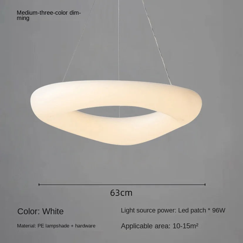 plafonnier led moderne en forme de nuages avec télécommande - vue 14 sur 14