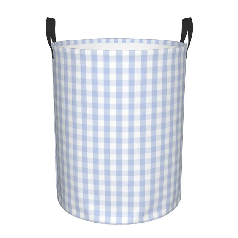panier à linge pliable personnalisé à damier géométrique pour enfant