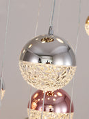 lustre moderne en acrylique boules pour éclairage intérieur luxe