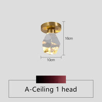 lustre en cristal nordique led pour intérieur