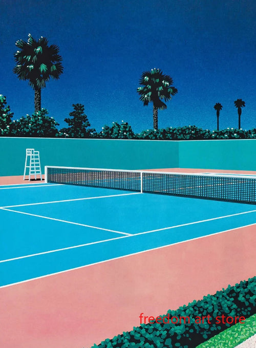 affiches d'art vintage japonaises années 80 par hiroshi nagai décor mural