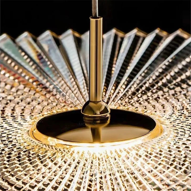 suspension minimalistes modernes en verre grain d'eau