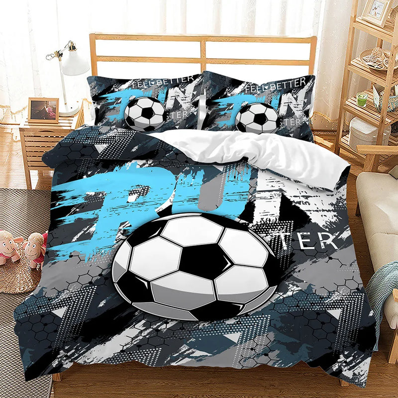 housse de couette football pour enfants taille queen
