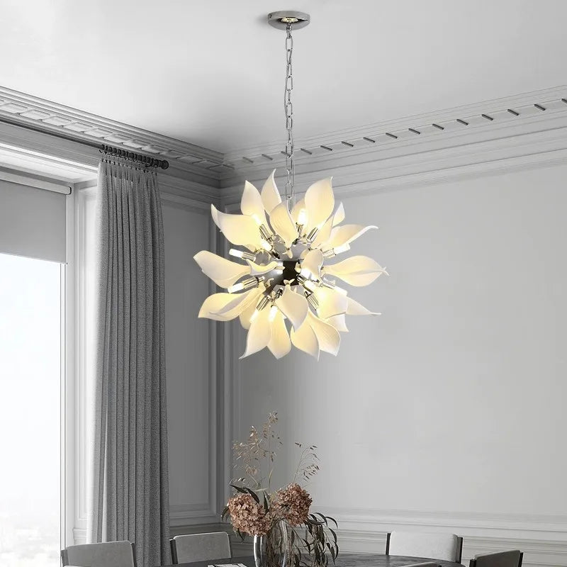 lustre moderne led nordique pour hôtel villa brillant