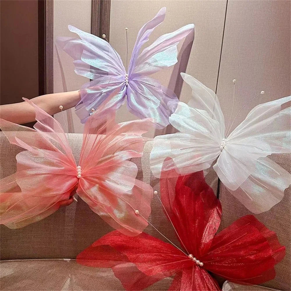 décoration papillons géants pour baby shower mariage anniversaire - vue 2 sur 19