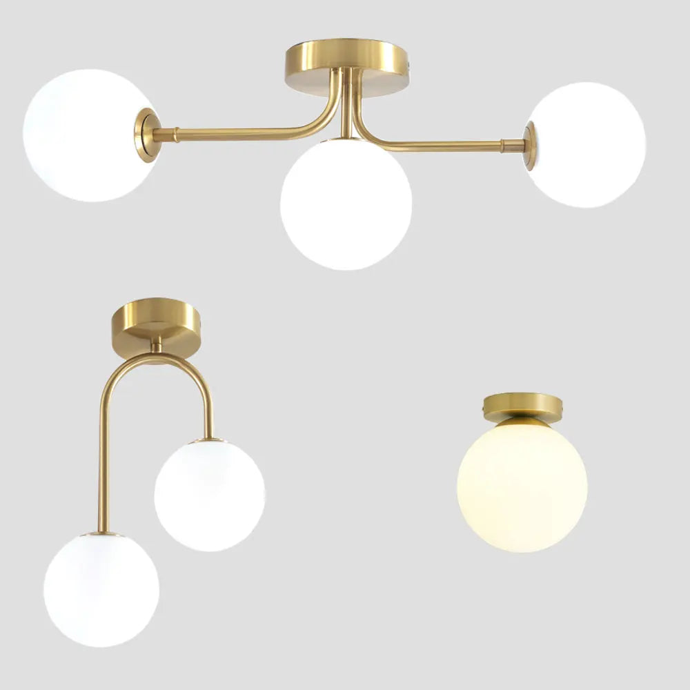 Plafonnier opaline