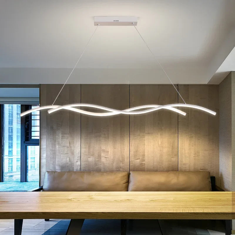 suspension moderne à led pour décoration intérieure élégante - vue 7 sur 12