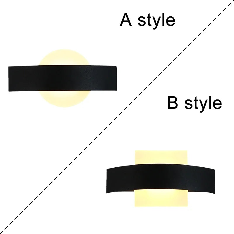 applique murale nordique led pour extérieur et intérieur - vue 3 sur 8