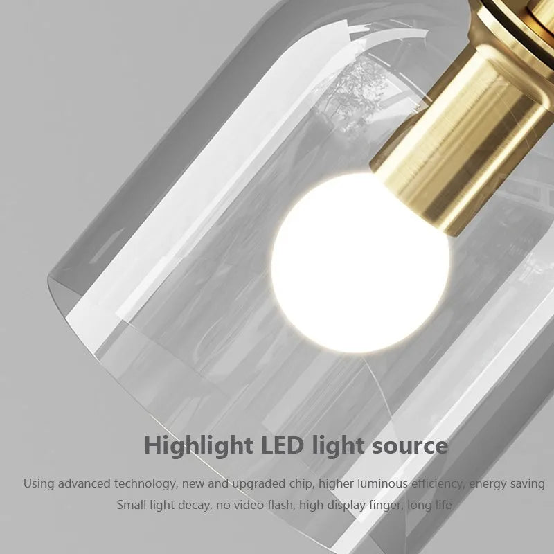 Suspension LED en verre minimaliste - vue 7 sur 7