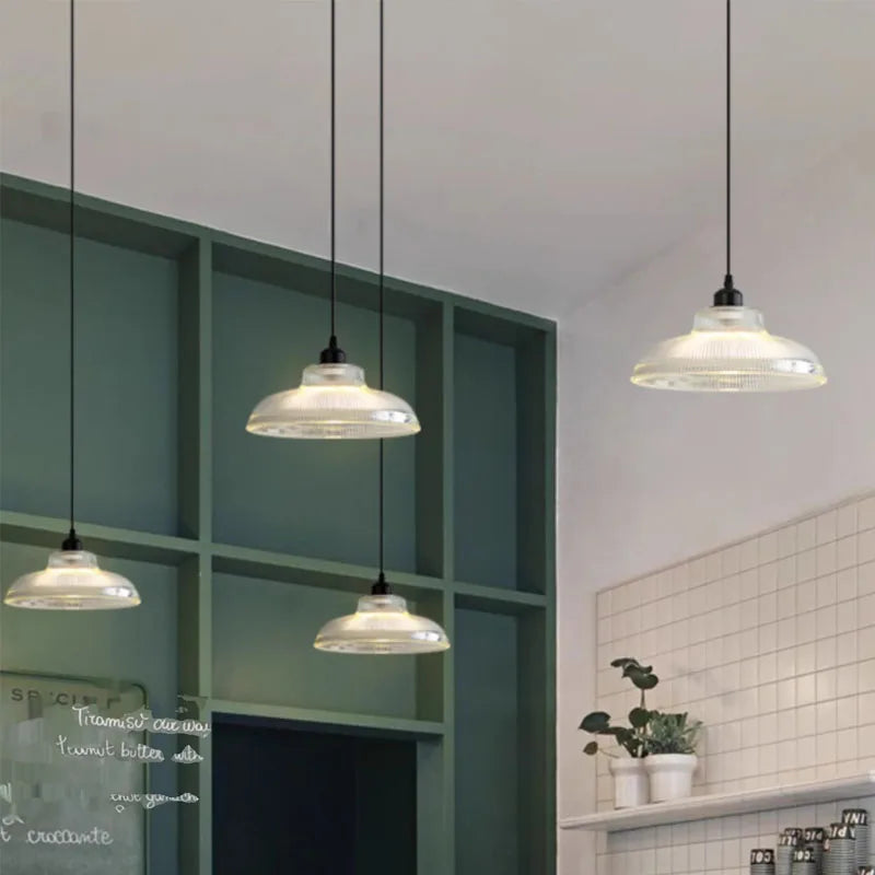 suspension en verre nordique pour décoration intérieure moderne - vue 3 sur 21