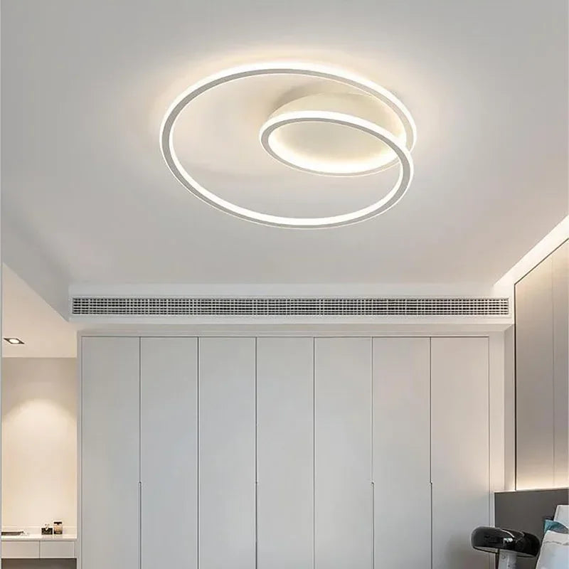 LED moderne Simple plafonnier allée Lustre pour salon salle à manger étude chambre décoration de la maison intérieur luminaire Lustre - vue 4 sur 20
