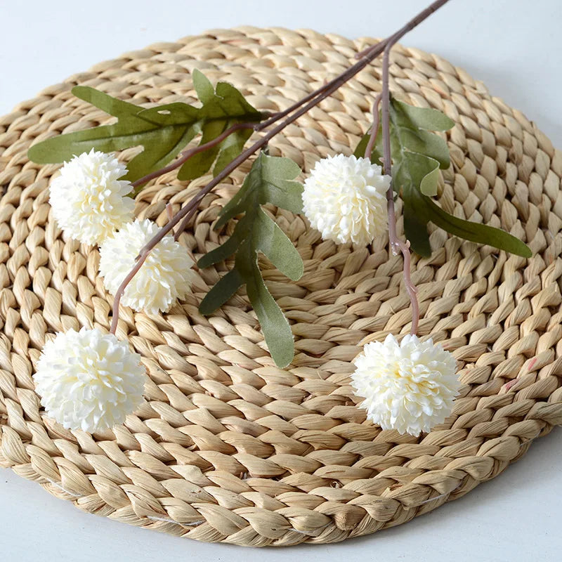 5 têtes de pissenlit fleurs artificielles pour décoration mariage fête - vue 5 sur 13