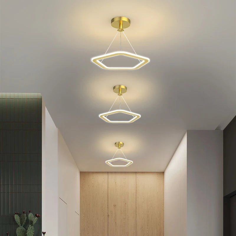 lustre nordique simple pour balcon bar restaurant led - vue 5 sur 21