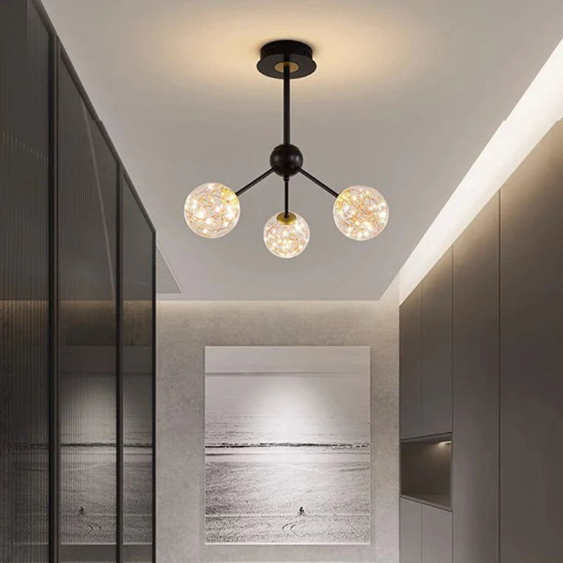 lustre nordique décoratif lampes suspendues pour éclairage intérieur