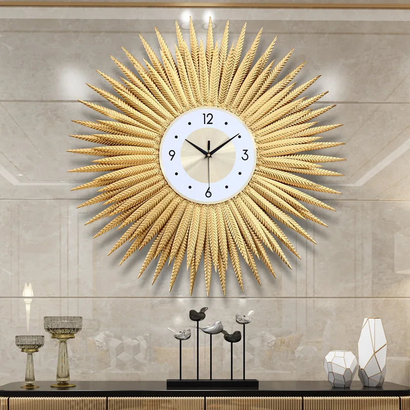 horloge murale moderne design quartz décoration intérieure élégante - vue 4 sur 5