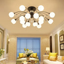 Plafonnier Salon Phare Lumière Luxe Cristal Chambre Lumière Lampes