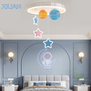 lustre créatif pour école maternelle en verre coloré planète univers étoile