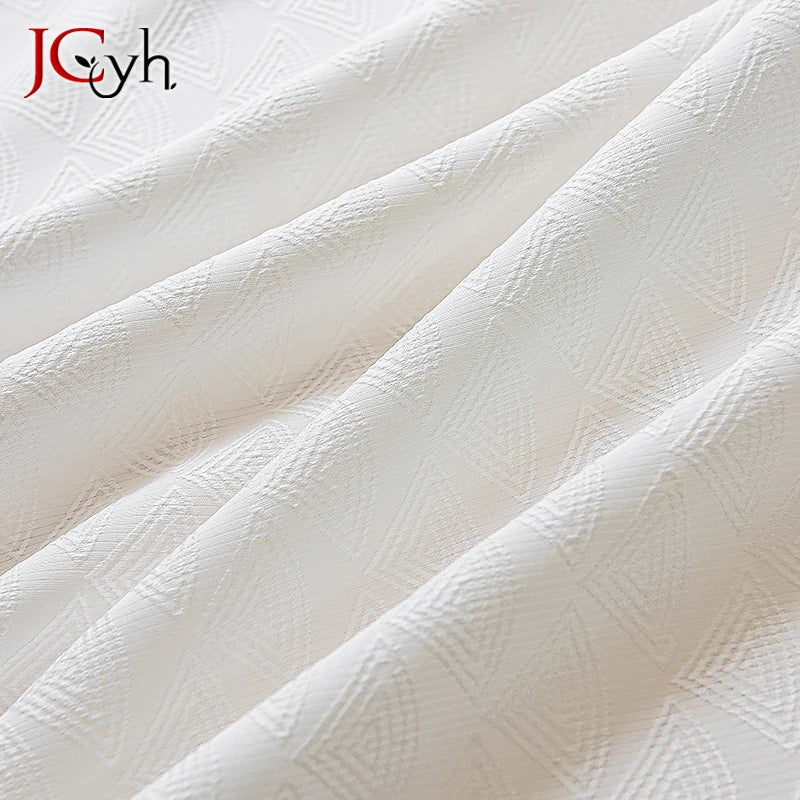 Voilage rideau fil géométrique moderne pour salon chambre