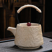 Théière céramique style kung fu japonais rétro artisanale
